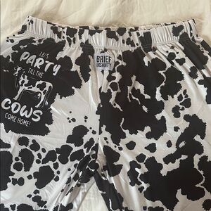 BRIEF INSANITY's Lets Party Til The Cows Come Home Unisex Pajama Lounge Pants